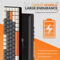 RK68 60% Wireless Mechanical Keyboard, Bluetooth 5.0/2.4GHz with Dual Mode 2-in-1 Receiver, 68-Key Hot-Swappable Gaming Keyboard