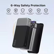 NOBIS Power Bank 65W 20000mAh Portable Charger with Digital Display Dual USB-C/USB-A Fast Charging for Laptop IPhone17 16 15 14 13 Samsung S26 S25 S24 S23